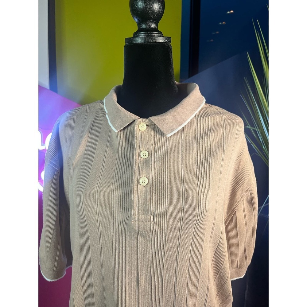EUC Goodfellow & Co Short Sleeve Polo Shirt Men's Large - Picture 4 of 6